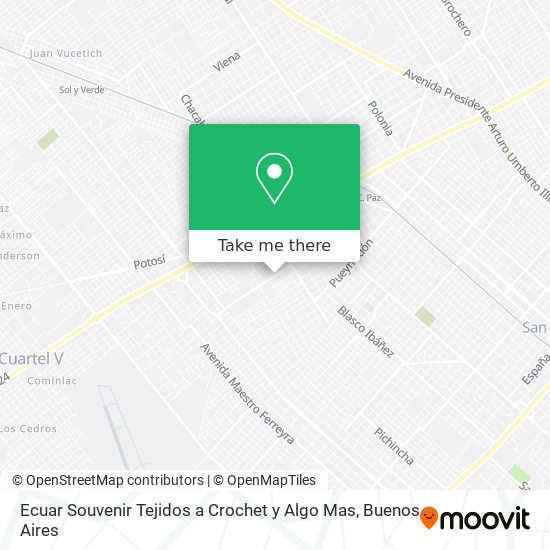 Ecuar Souvenir Tejidos a Crochet y Algo Mas map