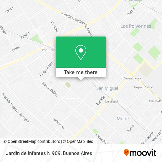 Jardin de Infantes N 909 map