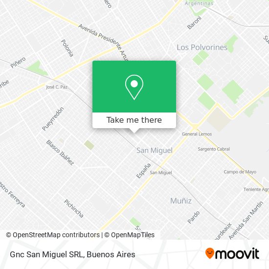 Gnc San Miguel SRL map