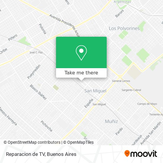 Reparacion de TV map