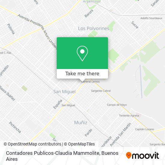 Contadores Publicos-Claudia Mammolite map