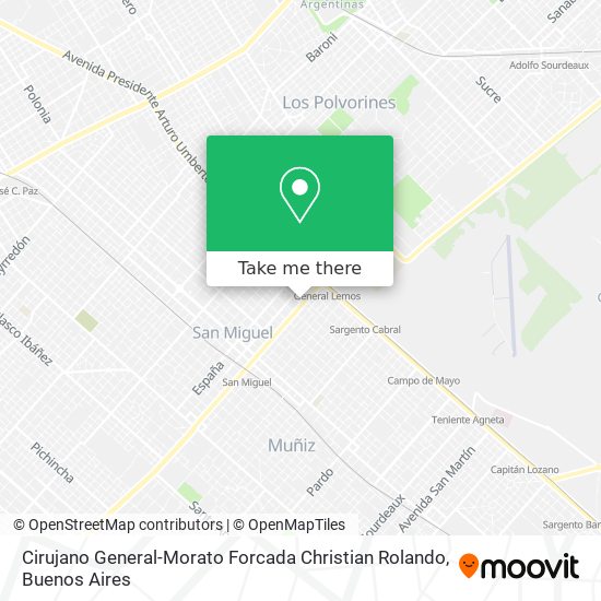 Mapa de Cirujano General-Morato Forcada Christian Rolando