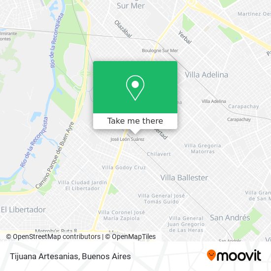 Mapa de Tijuana Artesanias