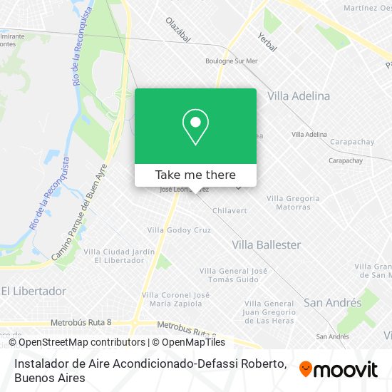 Instalador de Aire Acondicionado-Defassi Roberto map