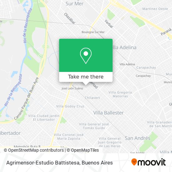 Agrimensor-Estudio Battistesa map