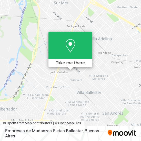 Mapa de Empresas de Mudanzas-Fletes Ballester