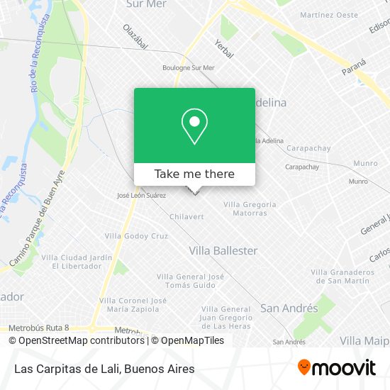 Las Carpitas de Lali map