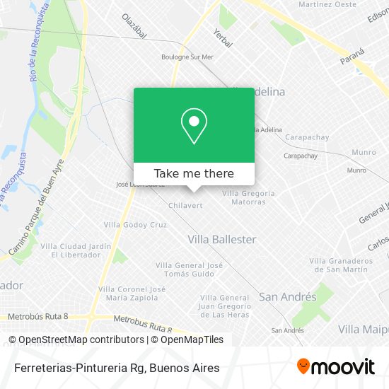 Ferreterias-Pintureria Rg map