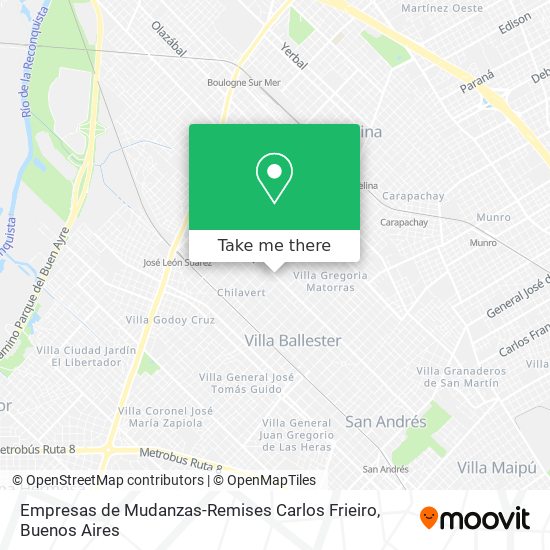 Empresas de Mudanzas-Remises Carlos Frieiro map