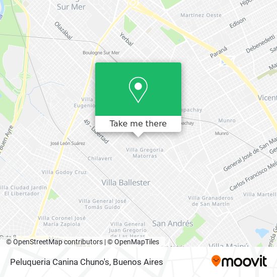 Peluqueria Canina Chuno's map