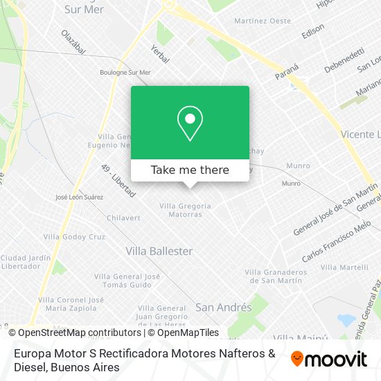 Europa Motor S Rectificadora Motores Nafteros & Diesel map