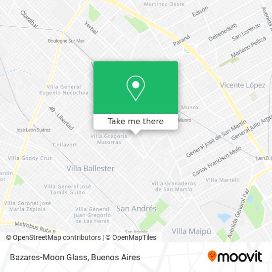 Mapa de Bazares-Moon Glass