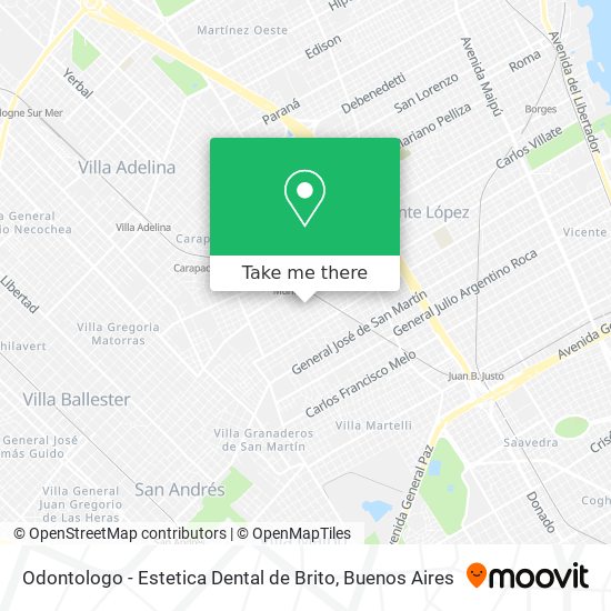 Mapa de Odontologo - Estetica Dental de Brito