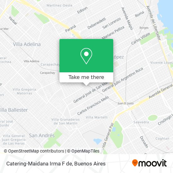 Mapa de Catering-Maidana Irma F de