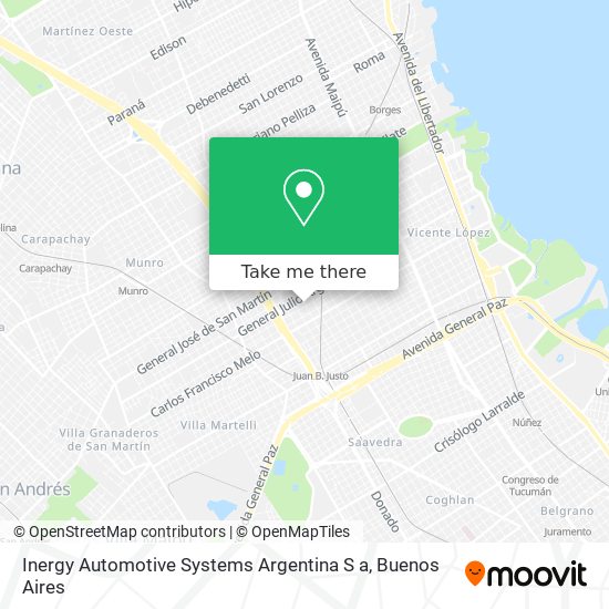 Mapa de Inergy Automotive Systems Argentina S a