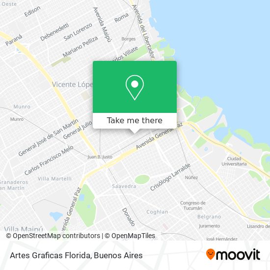 Artes Graficas Florida map