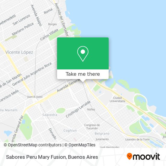 Sabores Peru Mary Fusion map