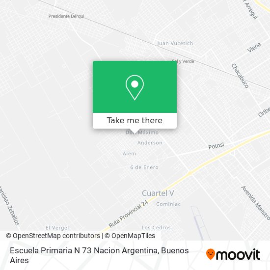 Escuela Primaria N 73 Nacion Argentina map