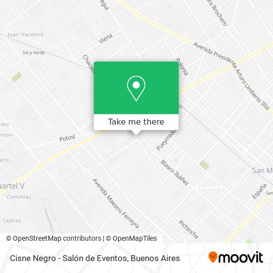 Cisne Negro - Salón de Eventos map