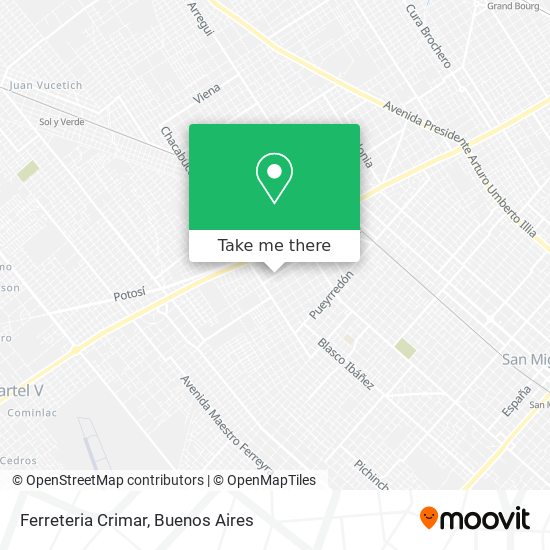 Mapa de Ferreteria Crimar