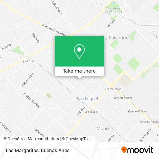 Mapa de Las Margaritas