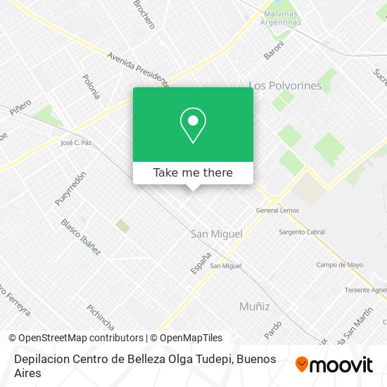 Mapa de Depilacion Centro de Belleza Olga Tudepi