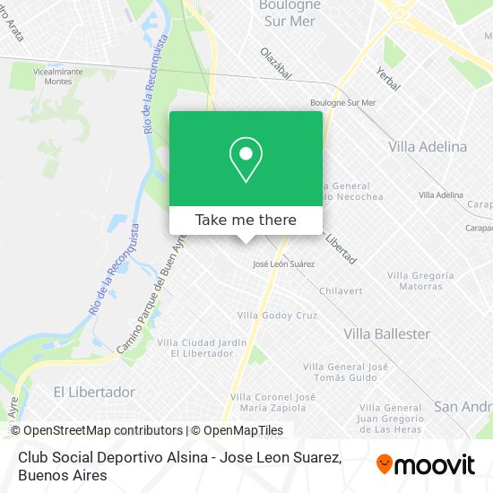 Club Social Deportivo Alsina - Jose Leon Suarez map