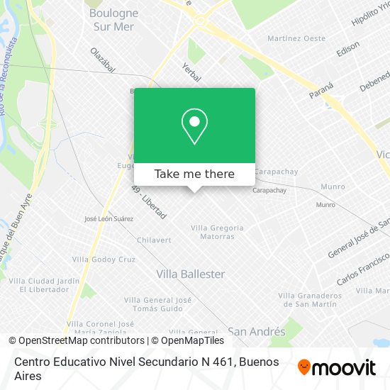 Centro Educativo Nivel Secundario N 461 map