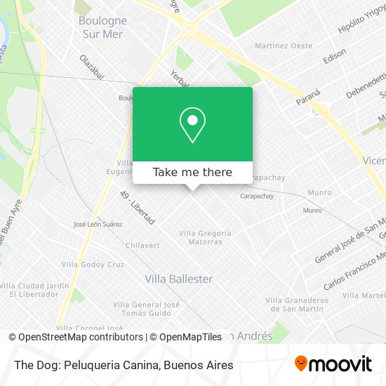 The Dog: Peluqueria Canina map