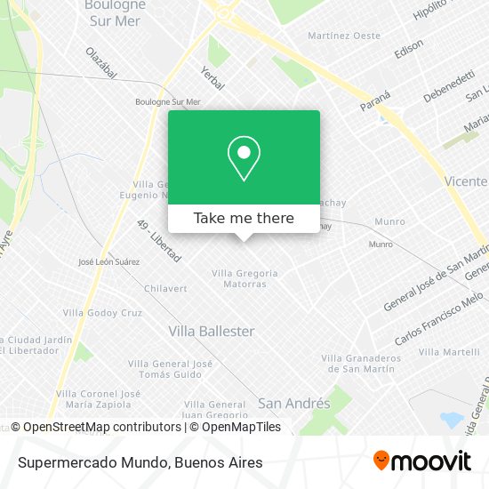 Supermercado Mundo map