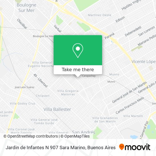 Mapa de Jardin de Infantes N 907 Sara Marino