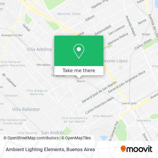 Ambient Lighting Elements map