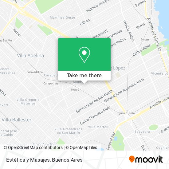 Mapa de Estética y Masajes