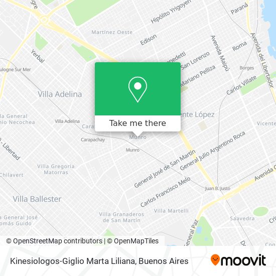 Kinesiologos-Giglio Marta Liliana map