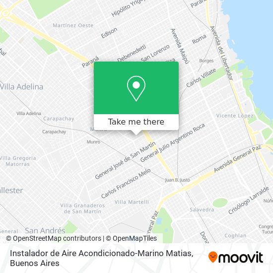 Instalador de Aire Acondicionado-Marino Matias map