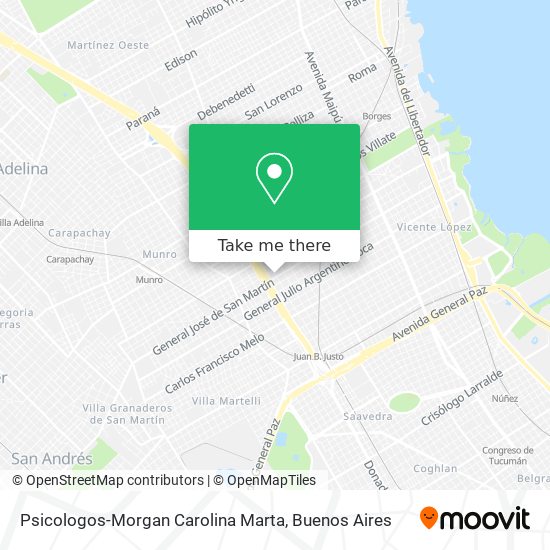Psicologos-Morgan Carolina Marta map