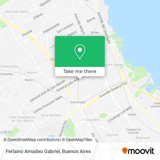 Mapa de Ferlaino Amadeo Gabriel