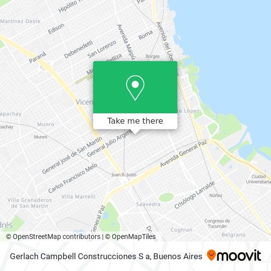 Mapa de Gerlach Campbell Construcciones S a