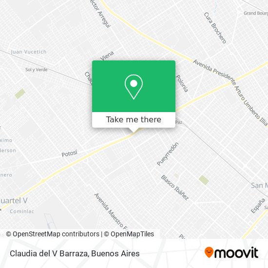 Claudia del V Barraza map