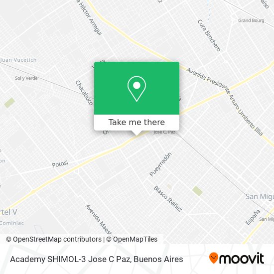 Academy SHIMOL-3 Jose C Paz map