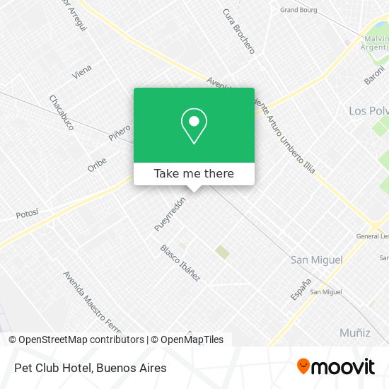 Mapa de Pet Club Hotel