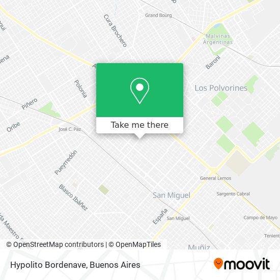 Hypolito Bordenave map