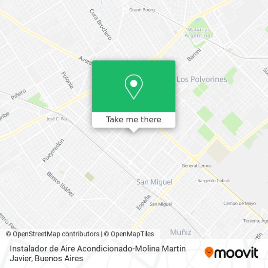 Instalador de Aire Acondicionado-Molina Martin Javier map