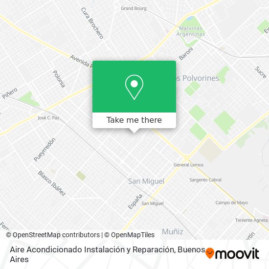 Aire Acondicionado Instalación y Reparación map