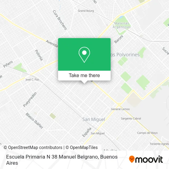 Escuela Primaria N 38 Manuel Belgrano map