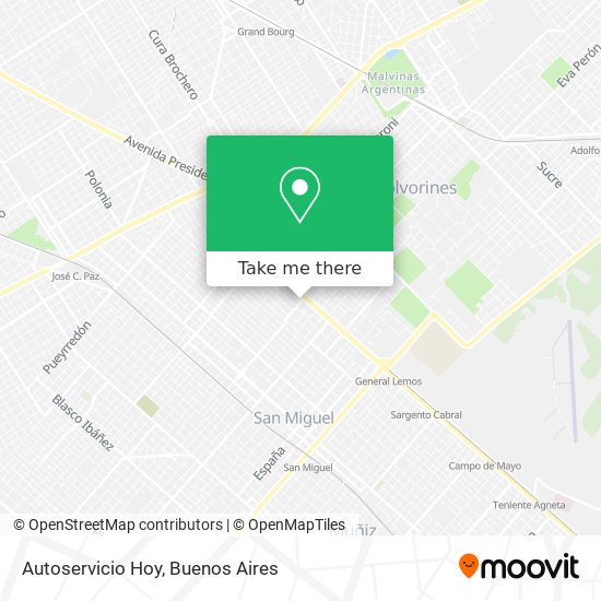 Mapa de Autoservicio Hoy