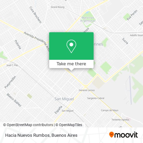 Hacia Nuevos Rumbos map