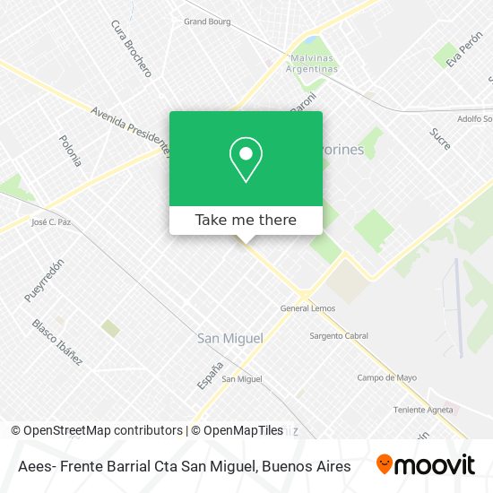 Mapa de Aees- Frente Barrial Cta San Miguel