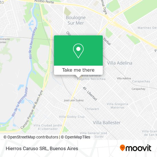 Hierros Caruso SRL map