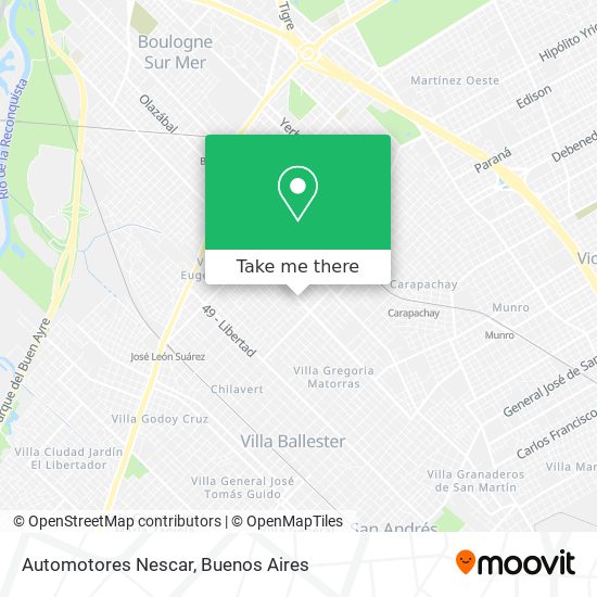 Automotores Nescar map